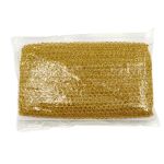 Тесьма металлизированная 20 мм, 18,29м (светлое золото)