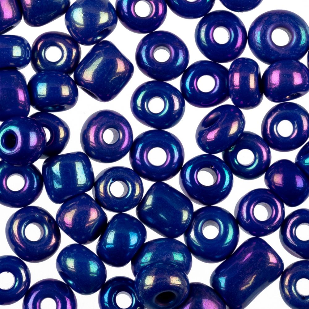 Бисер Zlatka 6/0 (4.1 мм), 100 г (10х10 г), №0408 т.синий, GR