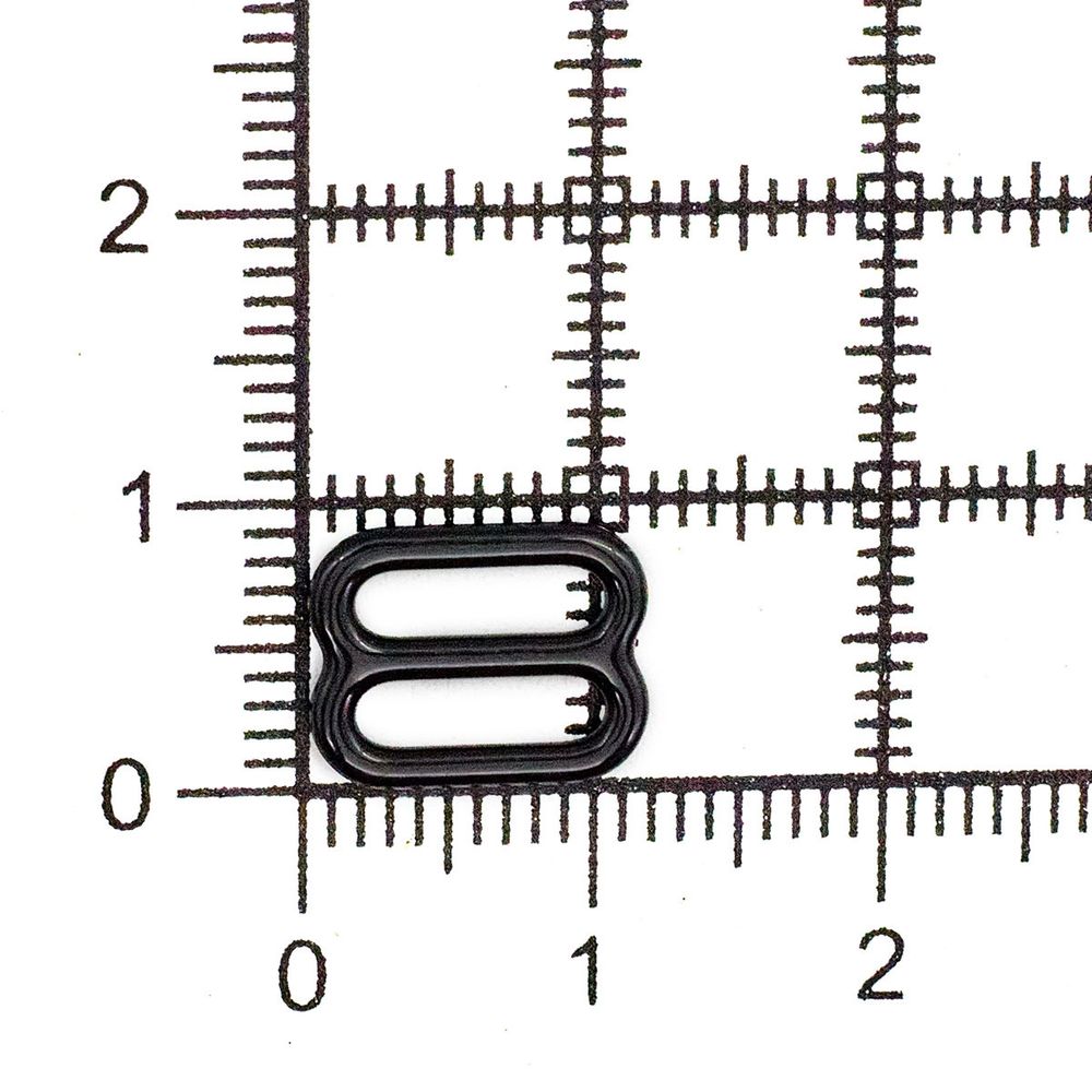Рамки-регуляторы для бюстгальтера металл 9.0 мм, черный, 100 шт