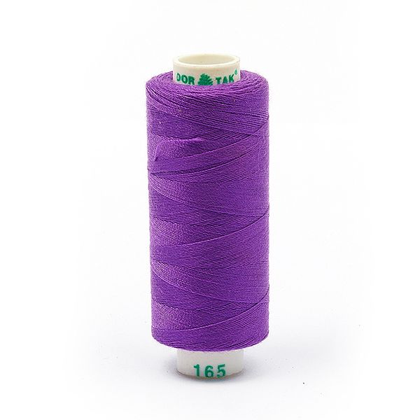 Нитки швейные бытовые Dor Tak 40/2, 366 м / 10 кат., 165 сиреневый