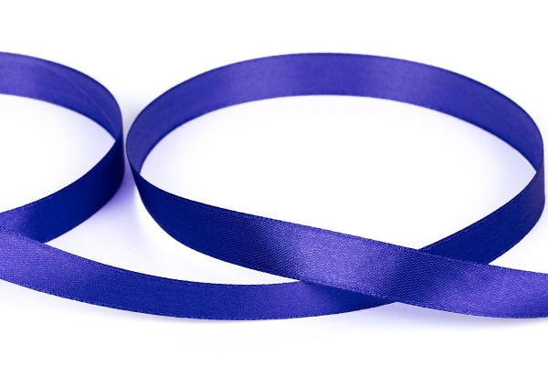 Лента атласная 1-сторонняя 12.0 мм / 33±2 метра, №503N(18-3940) сиренево-синий, Gamma