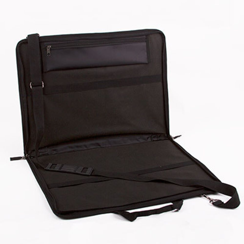 Папка на молнии А2 77х58х2 см, 100% нейлон, узкая/ черный SHY-02, Vista-Artista