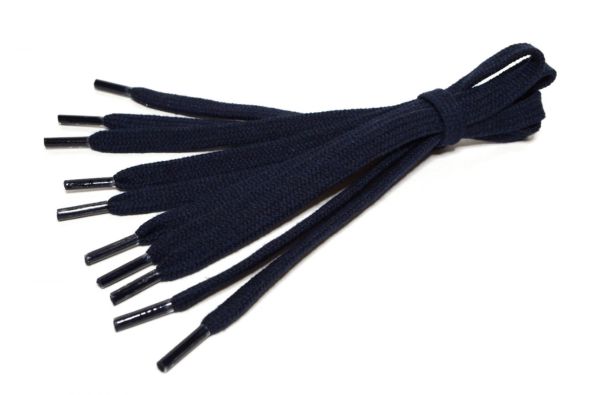 Шнурки хлопковые 8 мм, 150 см, 1 пар(a), №03 синий, Gamma ХБ-321/8