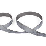 Лента атласная с рисунком 12.0 мм / 22.8 метров, L1 126/001 серый/белый, Gamma ALP-121