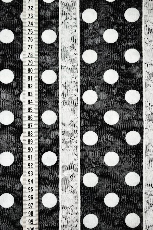 Ткань кружевная 65% полиэстер, 35% хлопок [261560-18], 10 метров, 261560-18