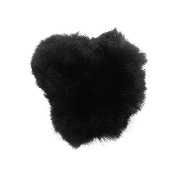 Помпон-сердце 100 мм, черный, 2 шт, FRW16-8B201