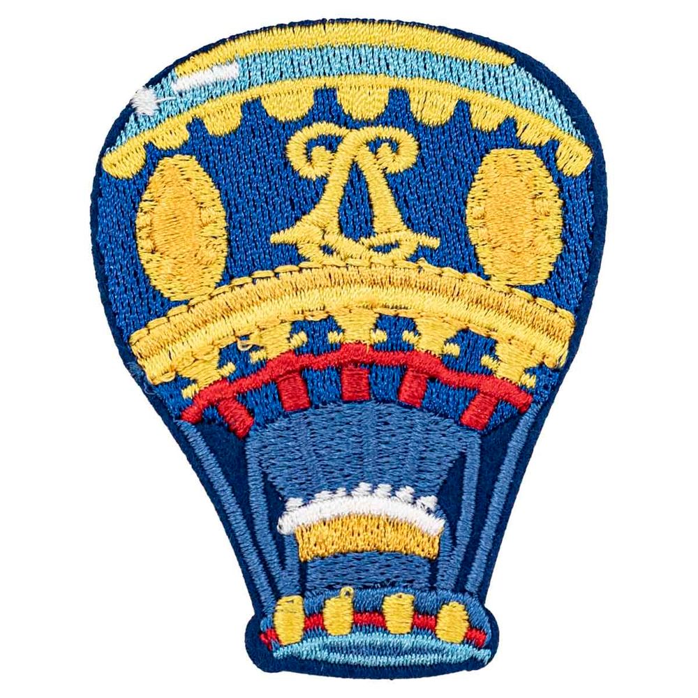 Термоаппликация "Синий воздушный шар", 5.5х7.0см