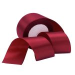 Лента атласная 1-сторонняя 50.0 мм / 22.86±1 метров, аналог 7730446, 124 т. бордовый, DDZ2401, Globus