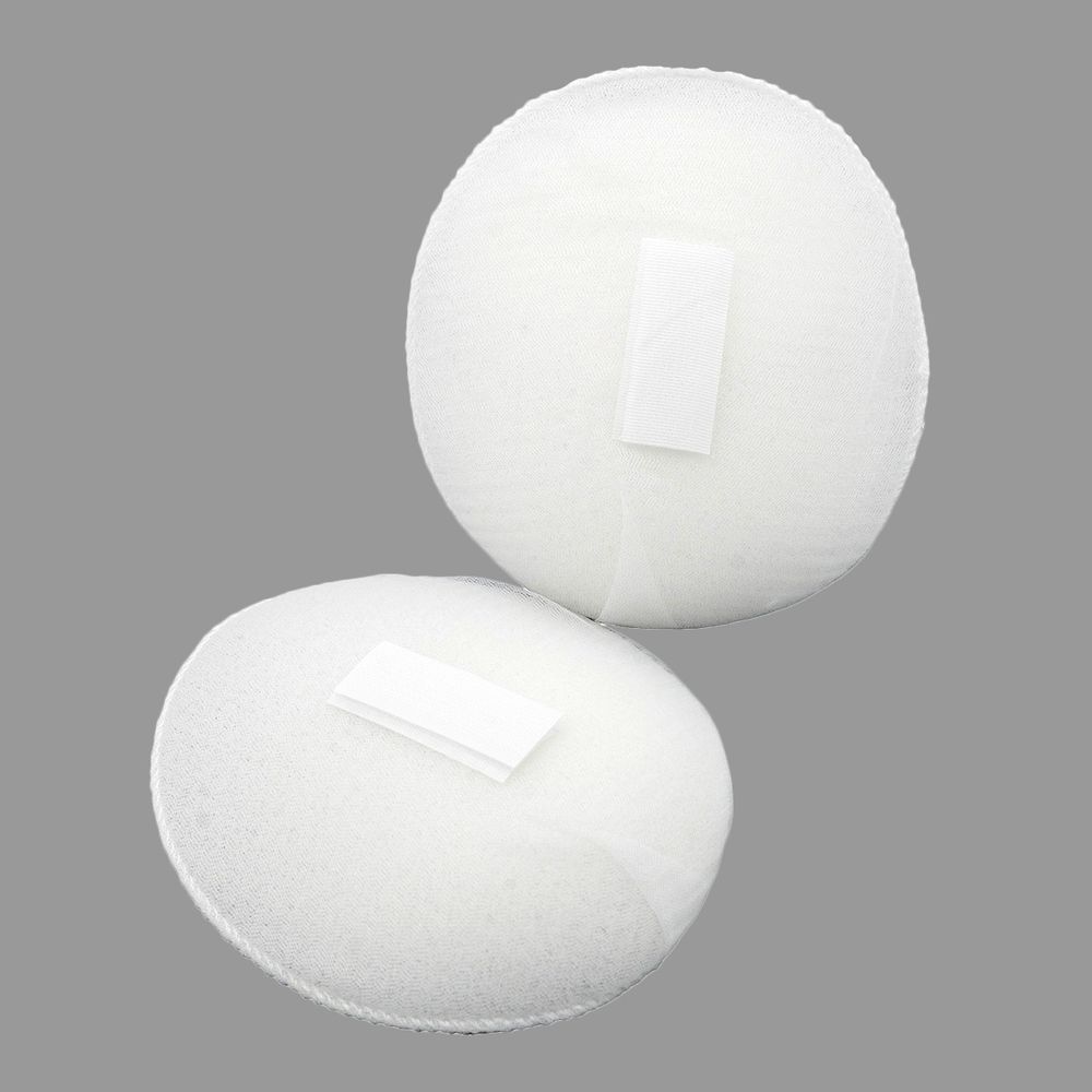 Плечевые накладки (подплечники) реглан на липучке 100х130х10 мм, белый, 1 пара