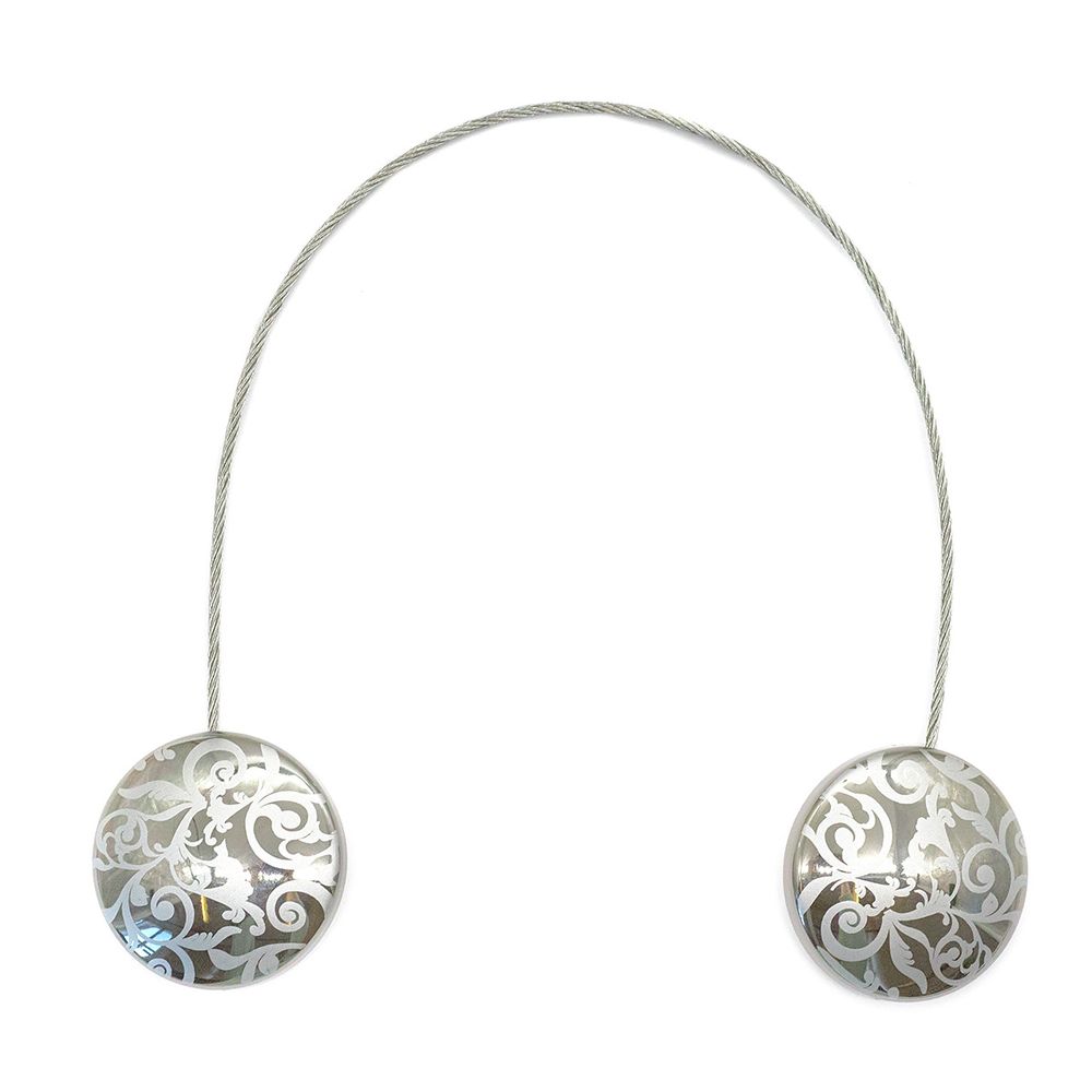 Клипсы для штор магнитные с тросом, 30см ⌀45, 26У