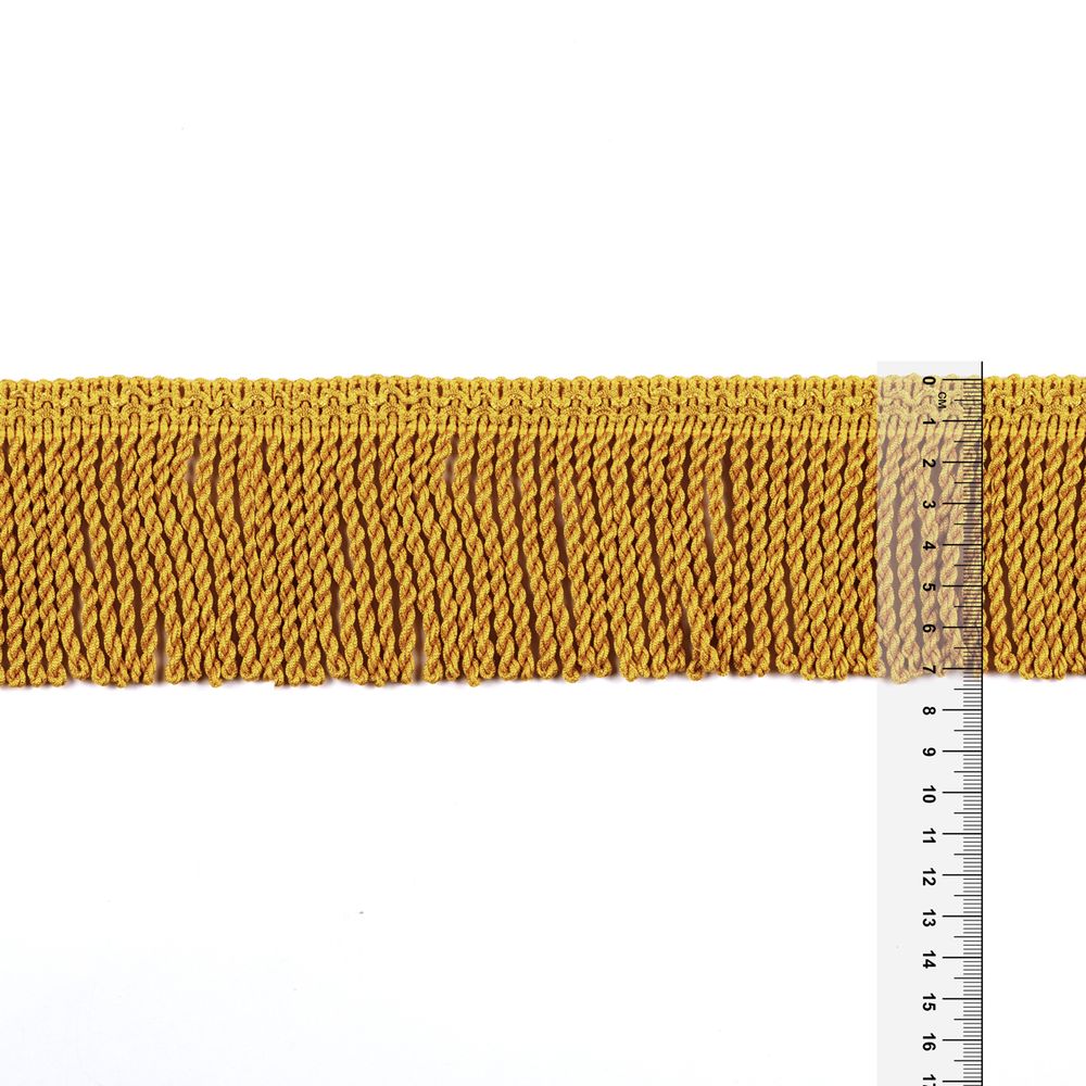 Бахрома отделочная 75.0 мм / 25 метров, витая, 253 св.оливковый, Gamma 565