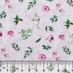Ткань для пэчворка Peppy Прекрасные магнолии 50х55 см, 140±5 г/м², ПМ-01 белый