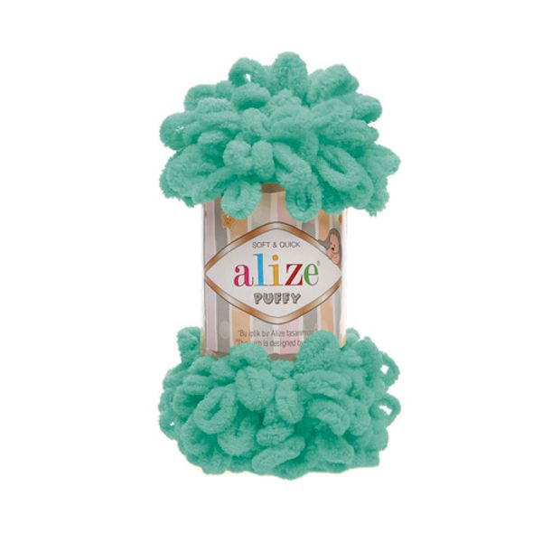 Пряжа Alize (Ализе) Puffy / уп.5 мот. по 100 г, 9м, 490 морская волна A