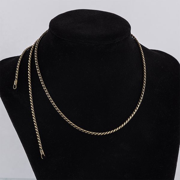 Цепочка декоративная 60 см, 5 шт, №02 под античную бронзу, Faycraft HKI-02