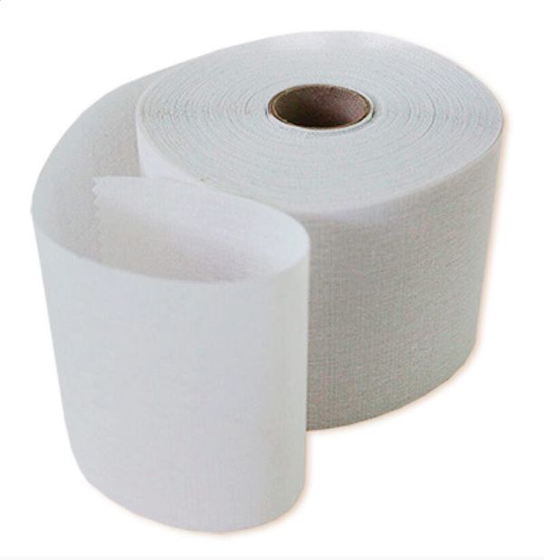 Люверсная шторная лента клеевая 120 мм / 50 метров, х/б, белый, Gamma