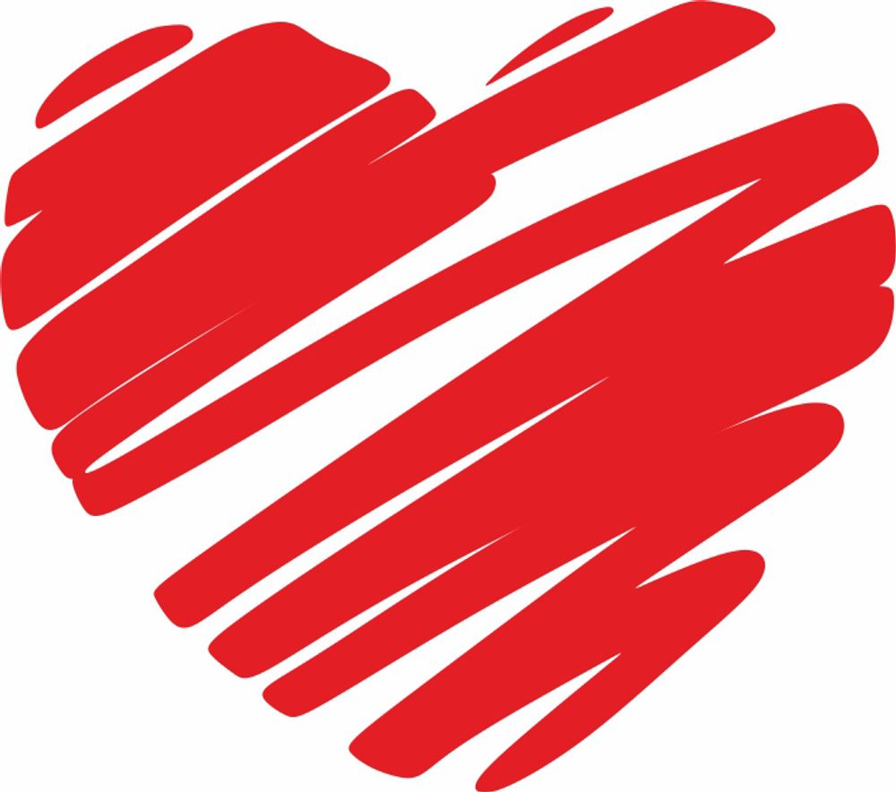 Термоаппликация Gamma Термотрансфер M №05, 1 шт, M-519 Сердце 11х12.5 см