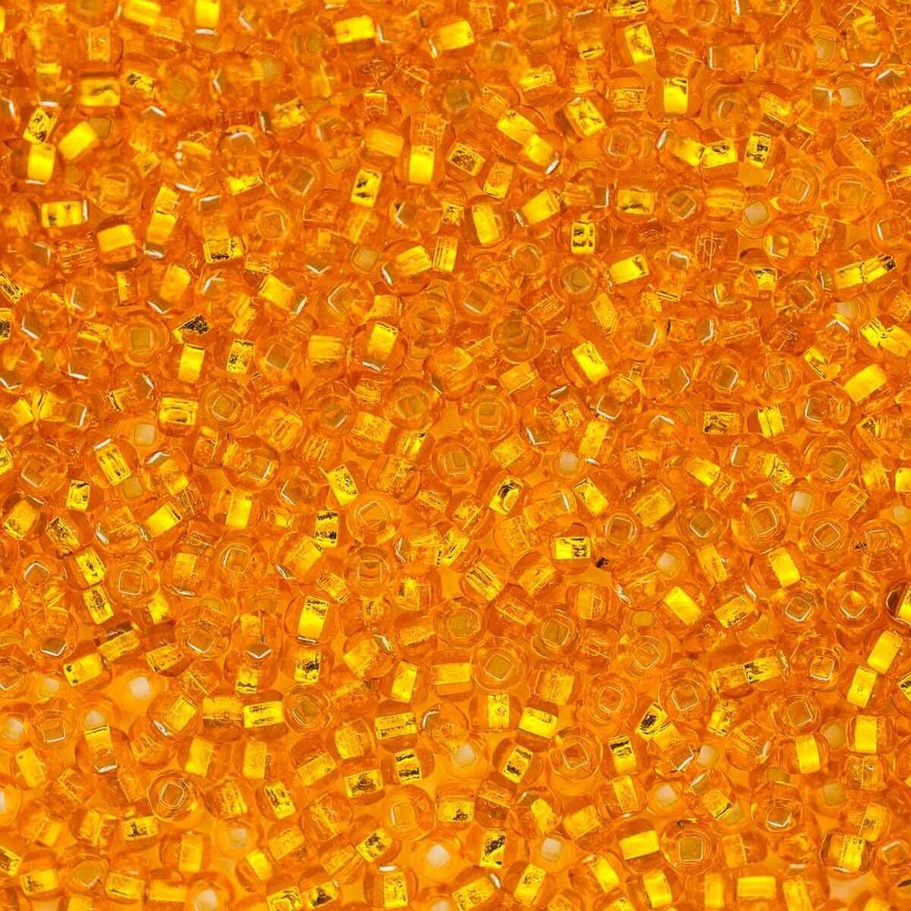 Бисер Preciosa прозрачный с серебр.центром 10/0 (87060), кв.отв, 50 гр