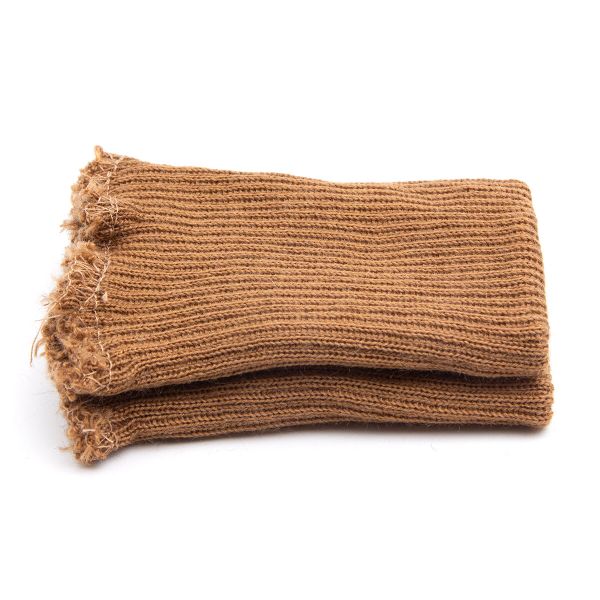 Манжеты трикотажные 6.5х9.5 см, 1 пара, тонкие, 075 бежевый