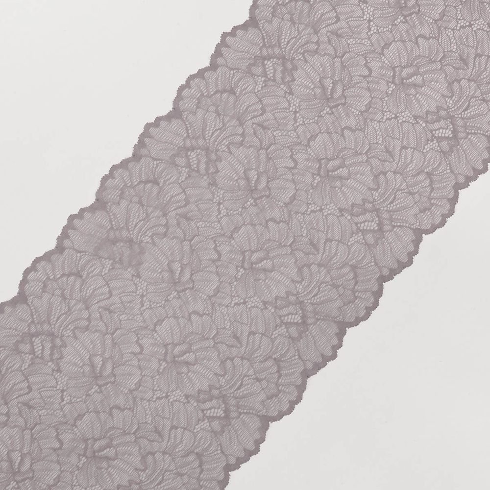 Кружево бельевое эластичное 240 мм / 13.72 м, цв. C154 св.серый