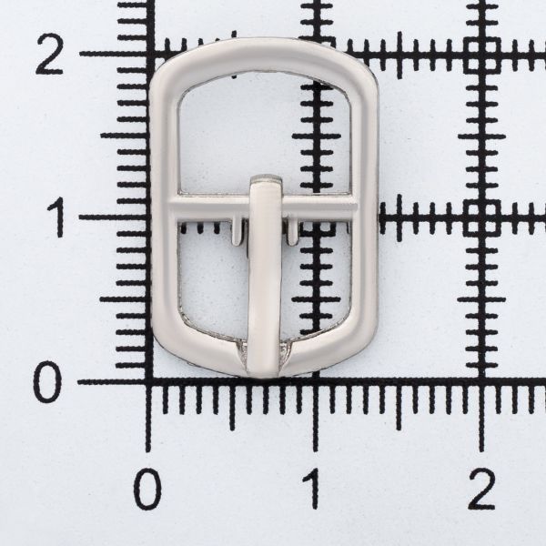 Пряжка обувная металл 10 мм (никель), 100 шт