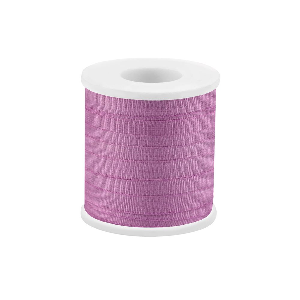 Лента (тесьма) шелковая 4.0 мм / 45.5±0.5 метров, №113 св.фиолетовый, Gamma SR-4