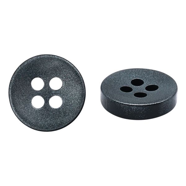 Пуговицы 4 прокола 18L (11мм), пластик (Blk-02 темно-серый), CN_2846, 72 шт