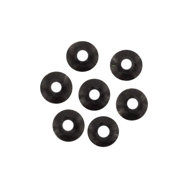 Пайетки объемные, чаша, №30,6 мм, 10гр, Астра, 50113 - черные голографик, уп.10 шт