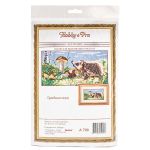 Набор для вышивания нитками Hobby&Pro, Грибная пора, 33х18 см