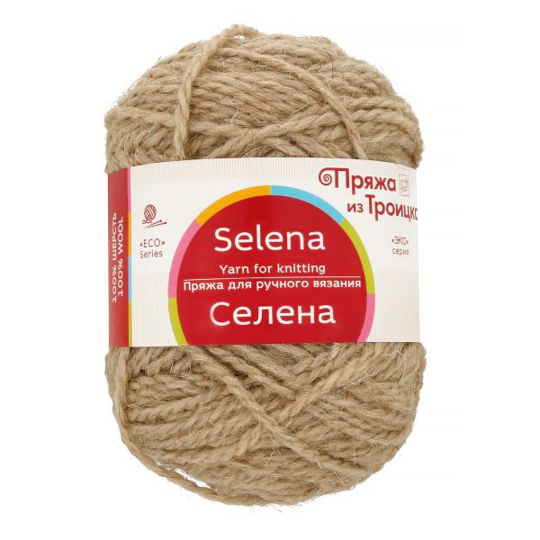 Пряжа Троицкая Селена / уп.5 мот. по 100 г, 160 м, 530 св.натуральный