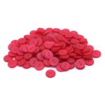 Пуговицы на 2 прокола 22L (14мм), пластик (col.33 ярко-красный), CR-K18M, 144 шт