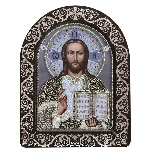 Набор для вышивания бисером Нова Слобода, Венчальная пара Господь Вседержитель 13.5х10 см