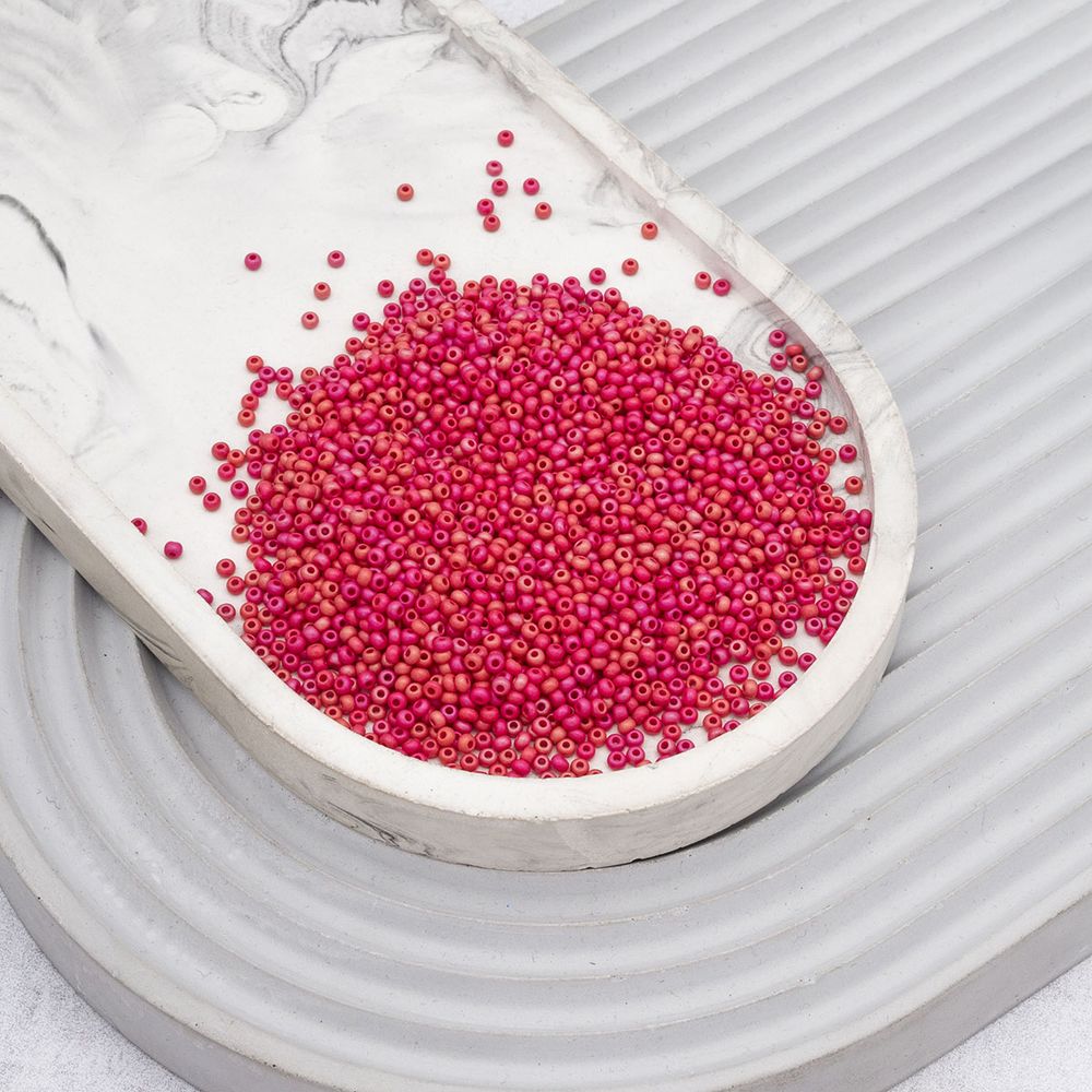 Бисер Preciosa непрозрачный радужный матовый 10/0, круг.отв., 100 г (5х20 г) Preciosa 331-39001-10/0