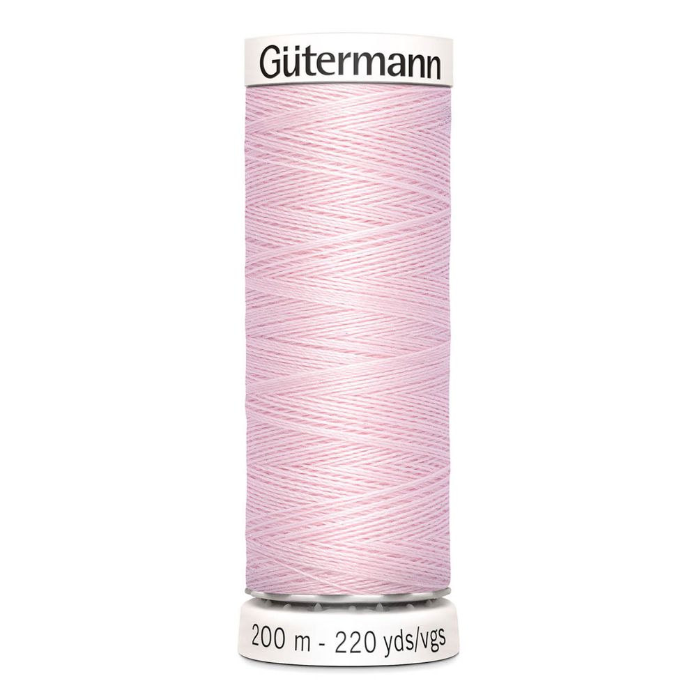 Нитки универсальные Gutermann Sew-all, 200м, 372 бело-розовый, 1 катушка