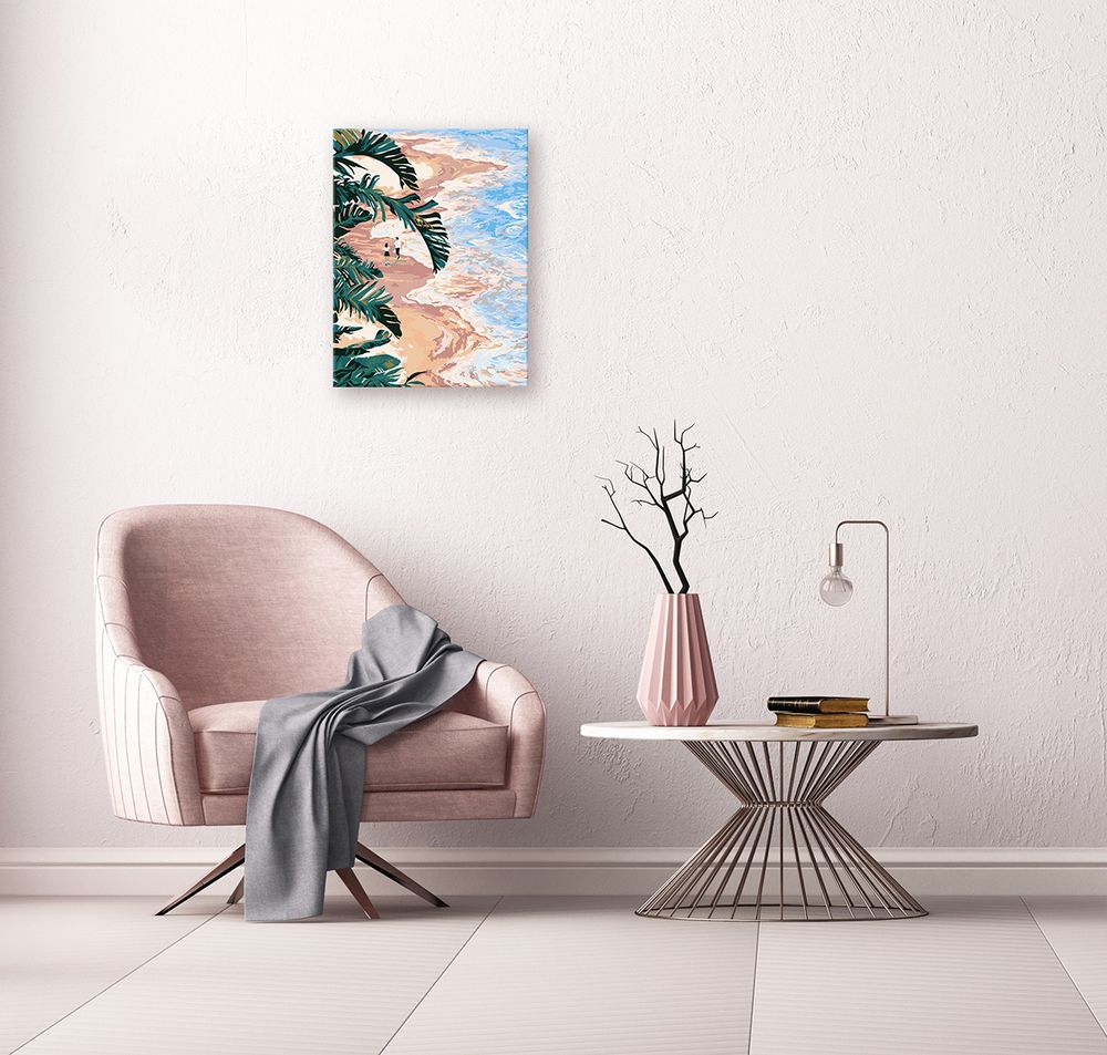 Картина по номерам Фрея PNB/PM-241, Прогулка по пляжу, 40х30 см