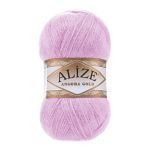 Пряжа Alize (Ализе) Angora Gold / уп.5 мот. по 100 г, 550м, 027 светло-сиреневый A