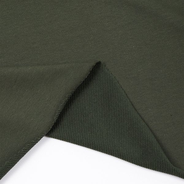 Футер 2-нитка петля поликоттон стрейч 220 г/м², 160 см / 3 метра, ФУТ2Х.TBY.ХЛ-ПЭ.S096.3, цв.S096 хаки