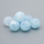 Бусины акрил ⌀12 мм, 500 г, дымка с АВ шиммером, круглые, AD073 голубой, (7748709)2012 , Astra&Craft