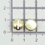 Винт кобурный металл ⌀9 мм, h5 мм, золото, 50 шт