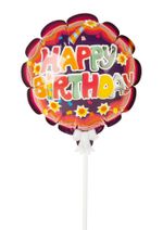 Шар самодув Happy birthday круг, 5 шт, Boomzee FBZ-05