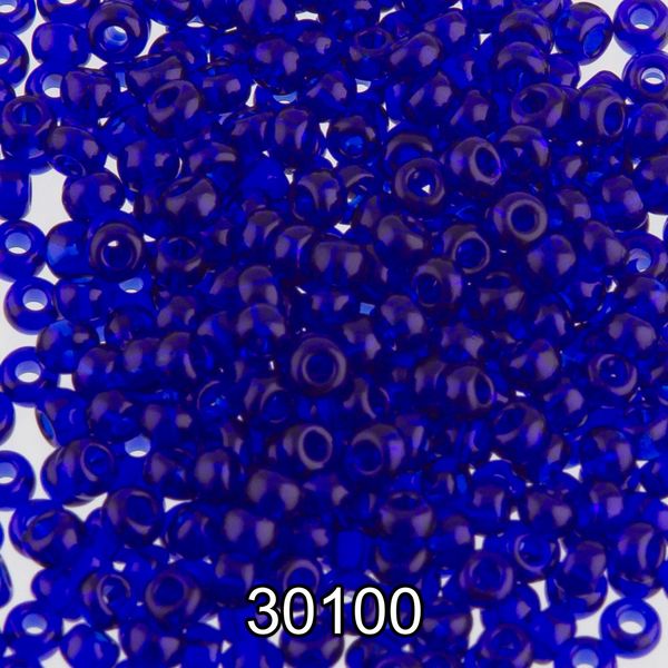 Бисер Preciosa 10/0 (2.3 мм), 500 г, 30100 (Ф101) т.васильковый