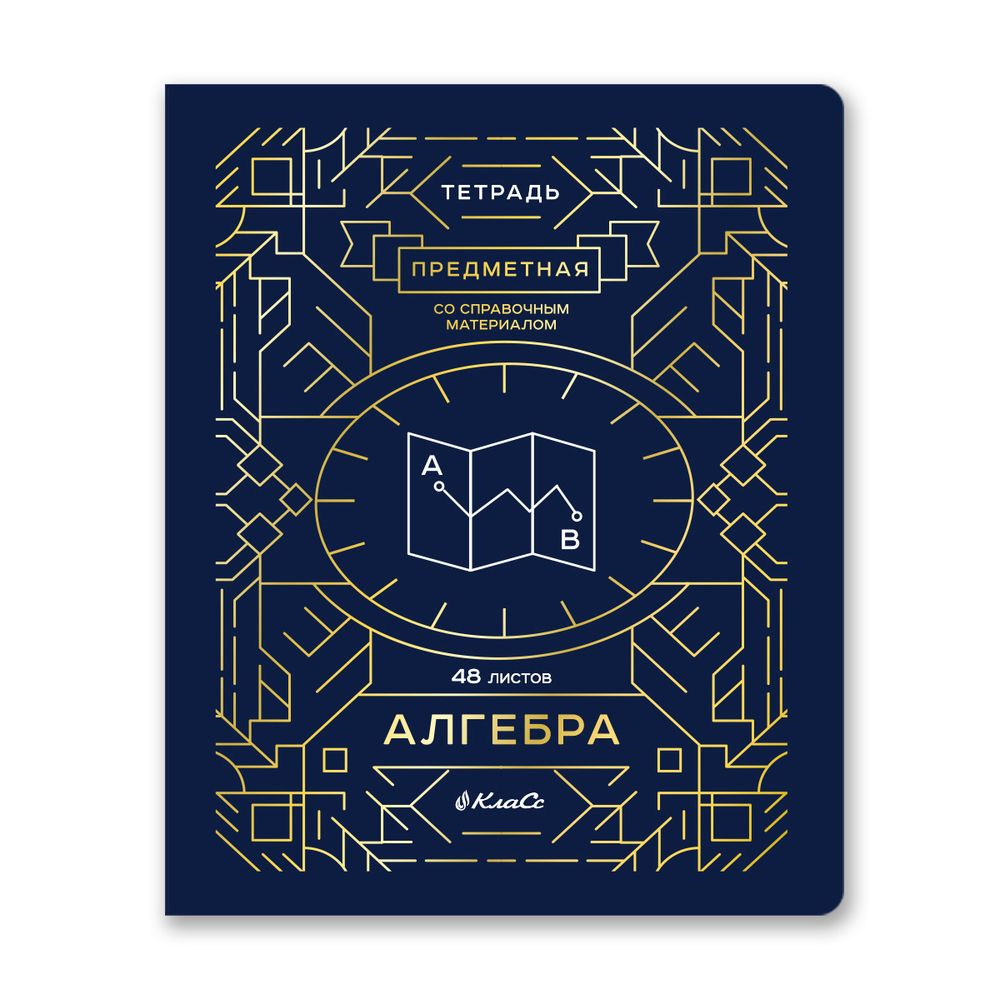 Комплект тетрадей со справочным материалом Линия успеха, софт тач ламинация + тиснение фольгой, A5+ 48 л. 12 шт, на скобе 65 г/м², белизна 100 %, клетка/линия, 01051 12 предметов, Светоч 48К35
