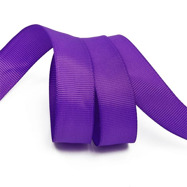 Лента репсовая (в рубчик) 20.0 мм, цв. 465 тепл.фиолетовый уп.27.4м