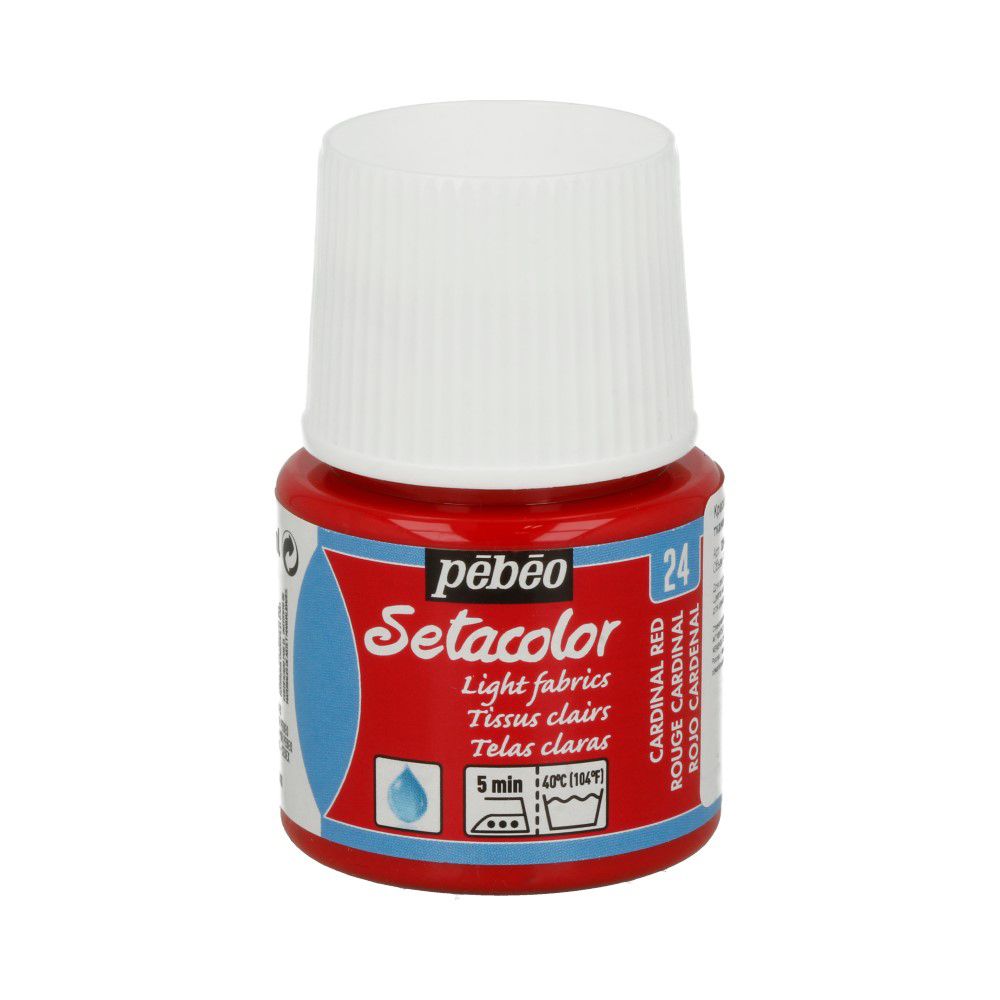 Краска для светлых тканей Setacolor 45 мл 329-024 красный кардинальский, Pebeo