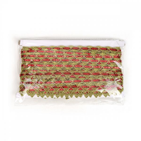 Тесьма отделочная 20 мм, 9295 цв.золото уп.13.71м