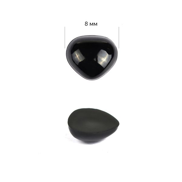 Носик для игрушек 41 цв.черный 8х8 мм, 100 шт