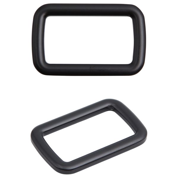 Рамка прямоугольная металл 30 мм /39х25 мм/ черный матовый, ГУ12749, 4 шт