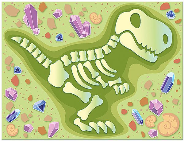 Набор для творчества Клевер, Раскопки. Динозавр (декорирование), АС 19-371