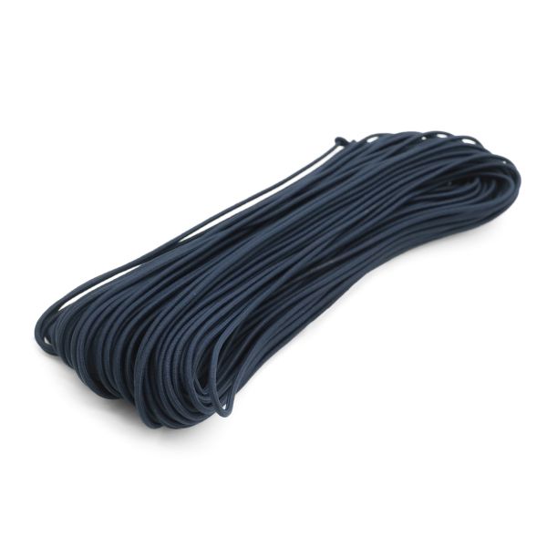 Резинка шляпная (шнур эластичный) ⌀3.0 мм / 30 метров, т.синий