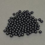 Бусины пластик (перламутр) ⌀8 мм, 500 г, 002 черный (≈2130 шт), Magic4Hobby