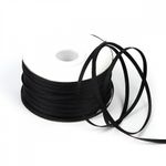 Лента репсовая (в рубчик) 3.0 мм / 91.44 метра, цв. 030 черный